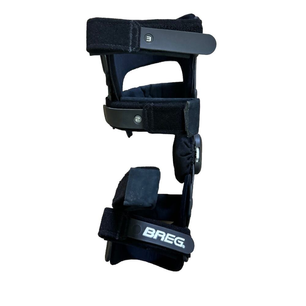 Breg Solus Plus OA Knee Brace S/M w/ Carry Bag, Accessories & Instructions
